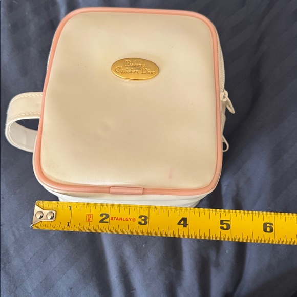 Dior Cream Cosmetic Pouch with Pale Pink Trim - Picture 8 of 8